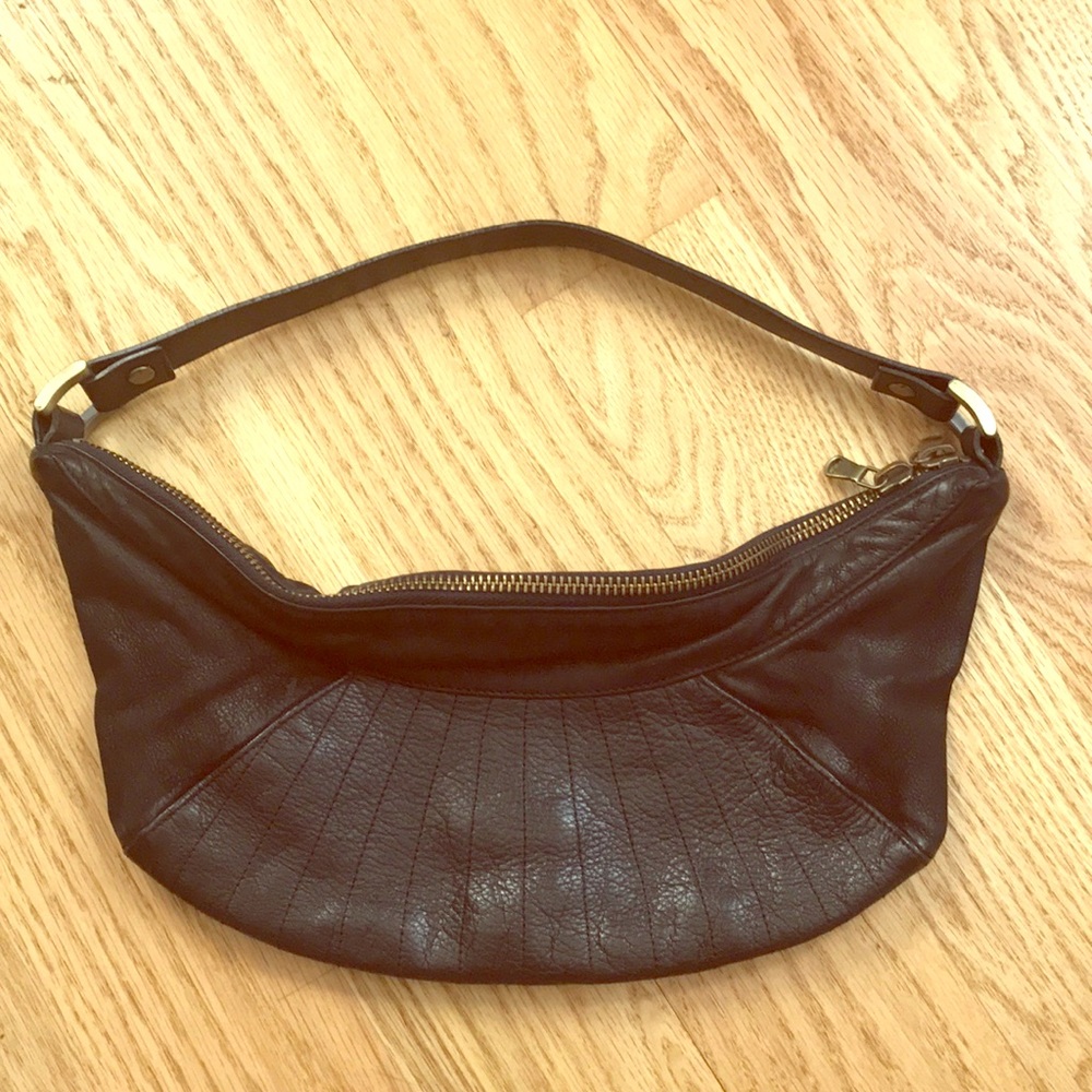 Armani Exchange Leather Shoulder Micro-Bag